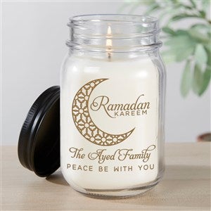 Ramadan Personalized Farmhouse Candle Jar - 45733