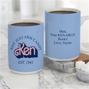 Ken™ Personalized Coffee Mug 15 oz.- White - 45736-L