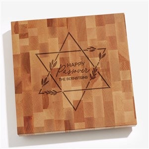 Passover Personalized 12x12 Butcher Block Cutting Board - 45750-12