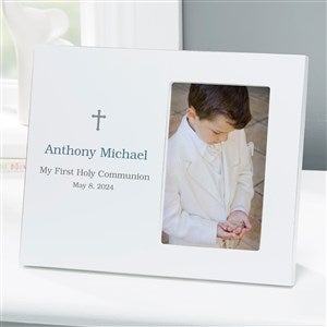 Communion Cross Personalized Off-Set Picture Frame - 45774