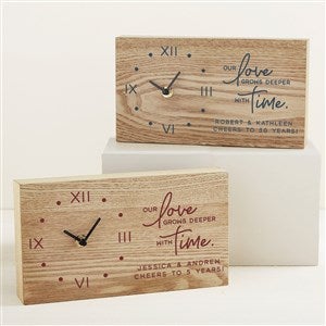 Our Love Personalized Wooden Clock - 45837