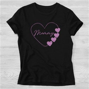A Mothers Heart Personalized Hanes® Ladies Fitted Tee - 45852-FT
