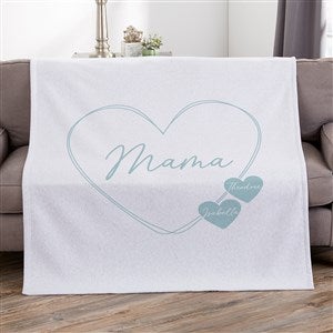 A Mothers Heart Personalized 50x60 Sweatshirt Blanket - 45853-SW