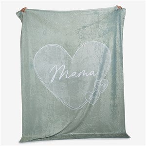 A Mothers Heart Personalized 60x80 Plush Fleece Blanket - 45853-L