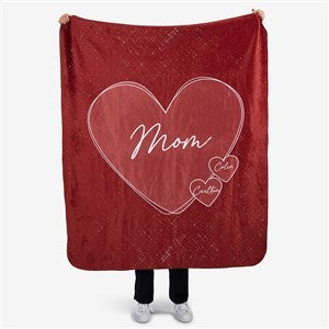 A Mothers Heart Personalized 50x60 Sherpa Blanket - 45853-S