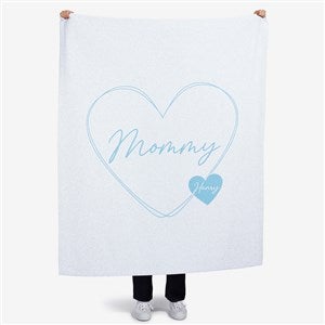 A Mothers Heart Personalized 50x60 Sweatshirt Blanket - 45853-SW