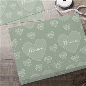 A Mothers Heart Personalized Wrapping Paper Sheets - Set of 3 - 45862-S