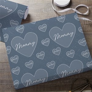 A Mothers Heart Personalized Wrapping Paper Roll - 18ft Roll - 45862-L