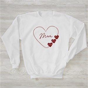 A Mothers Heart Personalized Ladies Crewneck Sweatshirt - 45863-WS