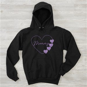 A Mothers Heart Personalized Ladies Hooded Sweatshirt - 45863-BHS