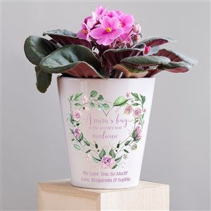 A Moms Hug Personalized Mini Flower Pot - 45865