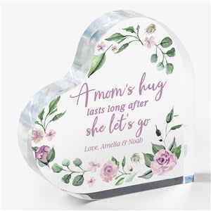 A Moms Hug Personalized Colored Heart Keepsake - 45868