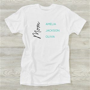 Scripty Mom Personalized Ladies T-Shirt - 45872-T