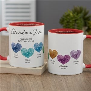 Birthstone Constellations Personalized Coffee Mug 11 oz.- Red - 45882-R