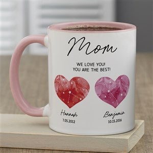 Birthstone Constellations Personalized Coffee Mug - Pink - 45882-P