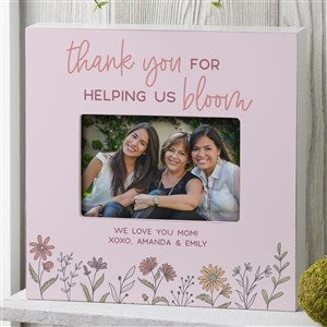 Love Blooms Here Personalized Box Picture Frame - 4x6 Horizontal - 45890-BH