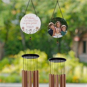 Love Blooms Here Personalized Photo Wind Chime - 45894