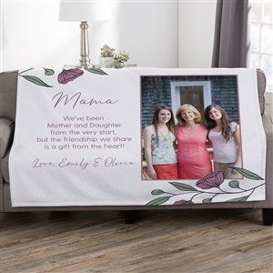 Floral Message for Mom Personalized Sweatshirt Blanket - 50x60 - 45896-SW