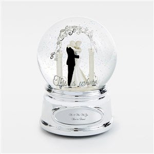 Engraved Wedding Couple Snow Globe - 45907