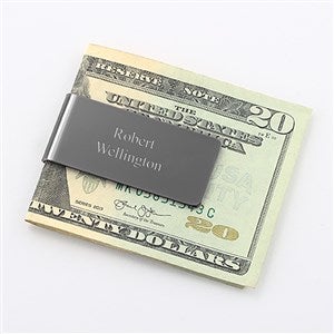 Engraved Gunmetal Money Clip - 45921