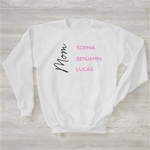 Scripty Mom Personalized Crewneck Sweatshirts for Her - 45951-WS