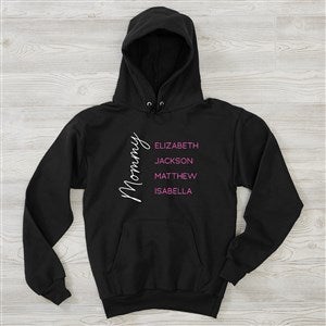 Scripty Mom Personalized Hanes® Ladies Hooded Sweatshirt - 45951-BHS