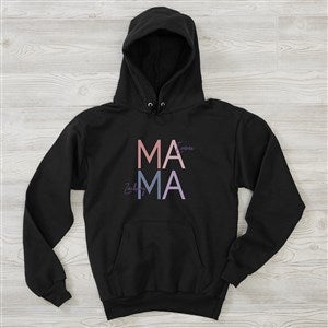 Stacked Mama Personalized Ladies Hooded Sweatshirt - 45952-BHS