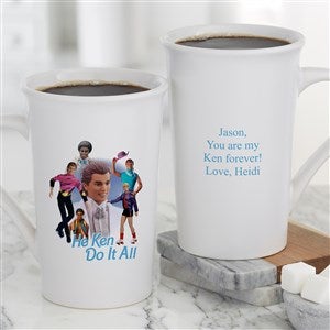 Ken Do It All Personalized Latte Mug - White - 16 oz - 45984-U