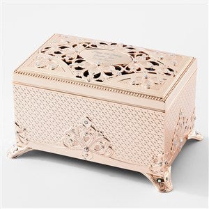 Engraved Golden Anastasia Musical Jewelry Box - 45989