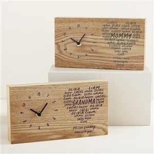 Grateful Heart Personalized Wooden Clock - 46006