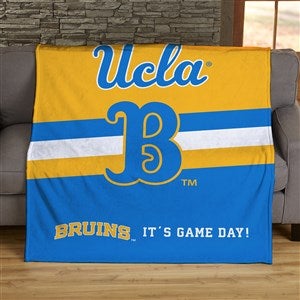 NCAA Stripe UCLA Bruins Personalized 60x80 Plush Fleece Blanket - 46025-FL