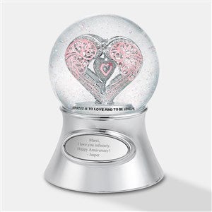 Engraved Say It With Love Heart Snow Globe - 46043