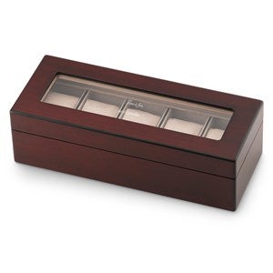Engraved Matte Wood Watch Box - 46110