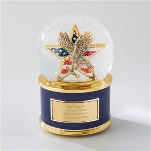 Engraved Patriotic and Military Recognition Snow Globe - 46128