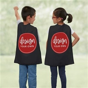 Design Your Own Personalized Kids Cape- Black - 46171-BL