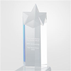 Engraved Cut Crystal Star Award - 46212
