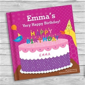 Babys First Birthday Personalized Board Book - Pink - 46265D-P