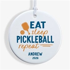 Pickleball Personalized Christmas Ornament - Glossy - 46275-P