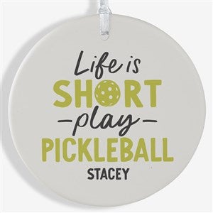 Pickleball Personalized Christmas Ornament - Large - 46275-1L