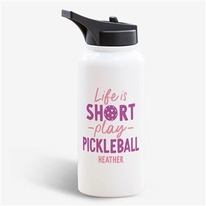 Personalized Pickleball Insulated Water Bottle - 32 oz - 46277-L