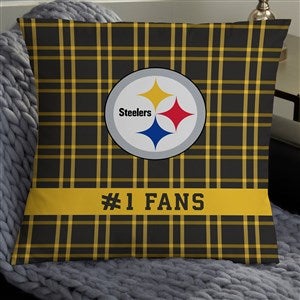 NFL Pittsburgh Steelers Personalized 18" Throw Pillow - 46331-L