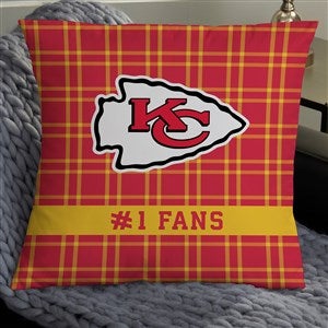 NFL Kansas City Chiefs Personalized 18" Throw Pillow - 46335-L