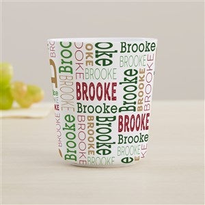 Christmas Repeating Name Personalized Kids Cup - 46373-C