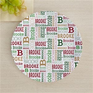 Christmas Repeating Name Personalized Kids Plate  - 46373-P