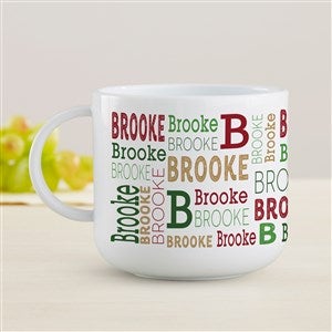 Christmas Repeating Name Personalized Kids Mug - 46373-M