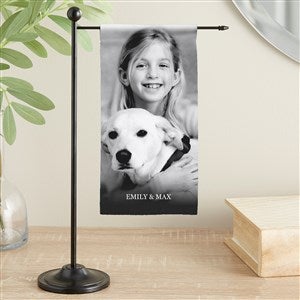 Pet Photo & Message Personalized Mini Desk Flag - 46433