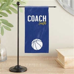 Thanks Coach Personalized Mini Desk Flag - 46434