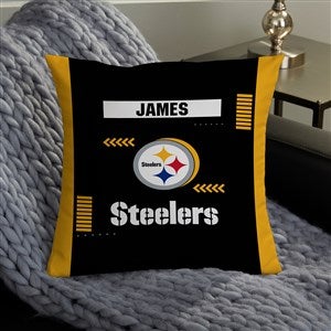 NFL Pittsburgh Steelers Classic Personalized 14" Throw Pillow - 46439-S