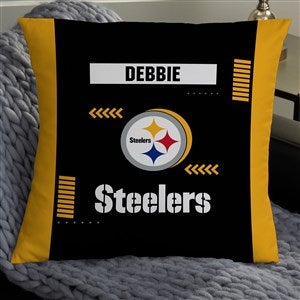 NFL Pittsburgh Steelers Classic Personalized 18 Throw Pillow - 46439-L