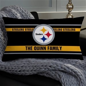 NFL Pittsburgh Steelers Classic Personalized Lumbar Throw Pillow - 46439-LB
